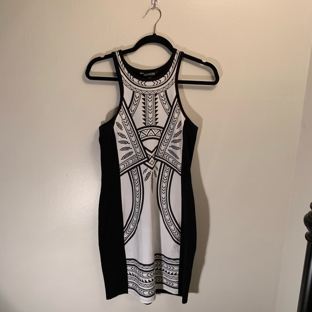 Express Tribal Print Cotton Dress - Picture 4 of 5